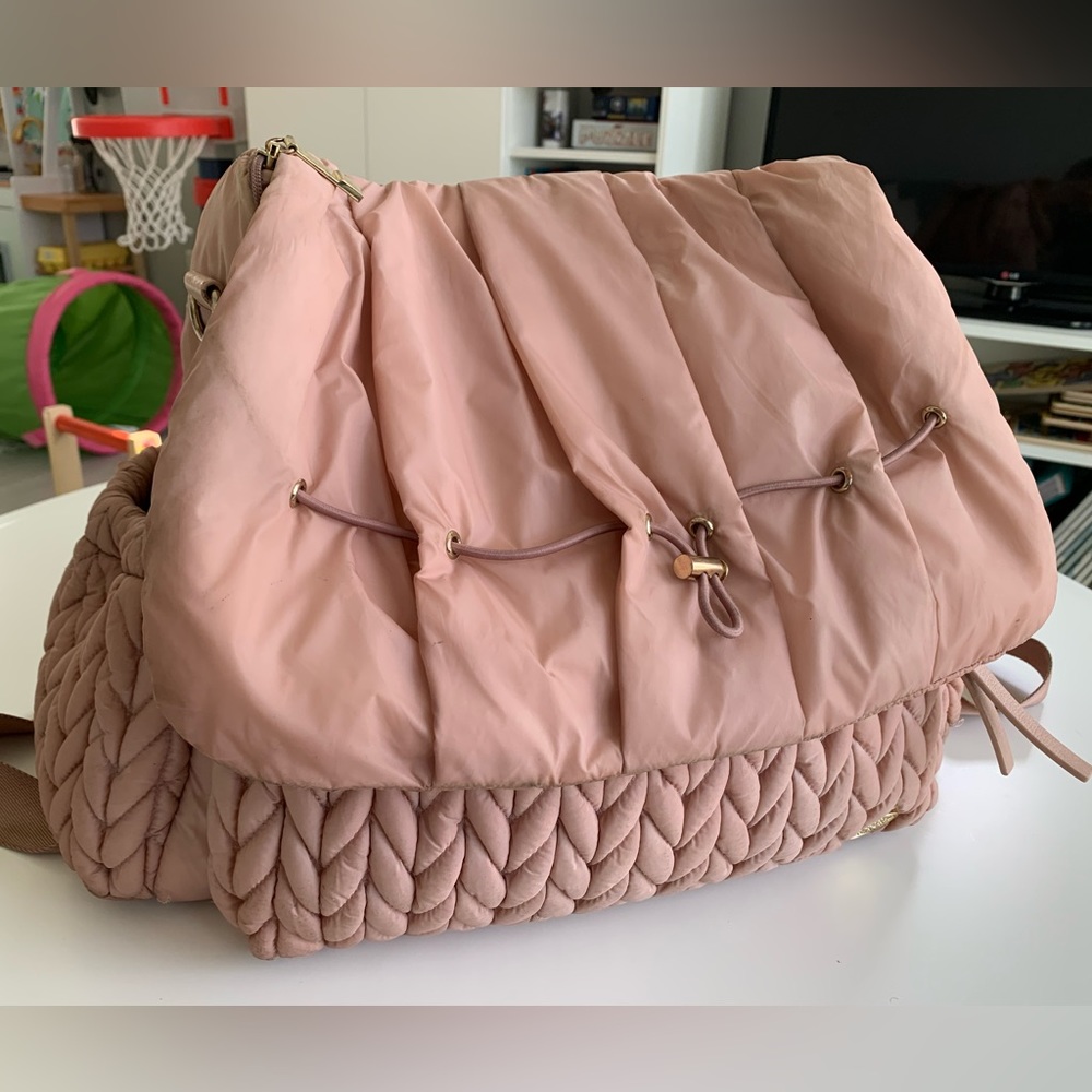 HAPP Levy diaper bag in DUSTY ROSE